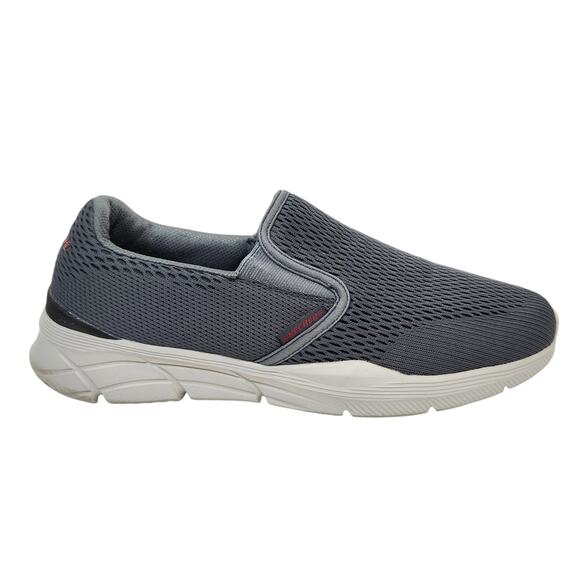 Skechers Equalizer Memory Foam Men's Slip On Sneakers Mesh Textile Gray Size 9 - Picture 3 of 8